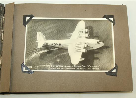 Three Edwardian postcard albums, mostly English topography,